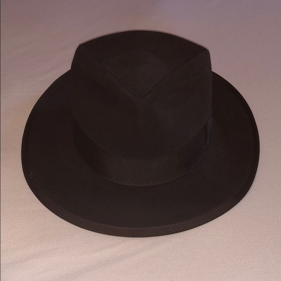 Mallory 1950s Brown Beaver Fedora (7-1/8) - Picture 1 of 12